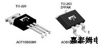 AOB15B60D   600V, 15A Alpha IGBT  with Diode;The Alpha IGBT  line of products offers best-in-class  performance in conduction and switching losses, with  robust short circuit capability.